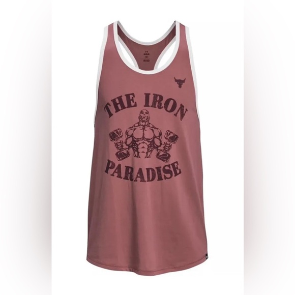 Under Armour Other - NWT Under Armour Project Rock Iron Paradise Gym Men's Sz 3XL Tank Top Rose